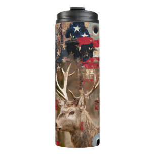 Deer Hunter American Flag Thermosbeker