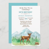Deer Hunter Any Age Birthday Uitnodiging (Voorkant / Achterkant)
