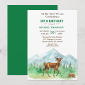 Deer Hunter Any Age Birthday Uitnodiging (Voorkant / Achterkant)