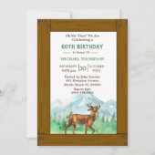 Deer Hunter Any Age Birthday Uitnodiging (Voorkant)