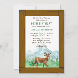 Deer Hunter Any Age Birthday Uitnodiging