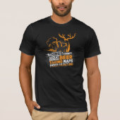 Deer Hunter Beer Drinker Gag T-shirt (Voorkant)