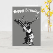 Deer Hunter Birthday Card Kaart (Gele Bloem)
