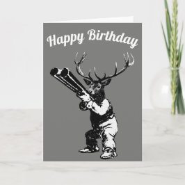 Deer Hunter Birthday Card Kaart