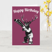 Deer Hunter Birthday Card Kaart (Gele Bloem)