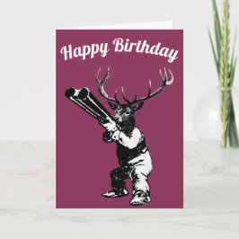 Deer Hunter Birthday Card Kaart