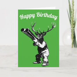 Deer Hunter Birthday Card Kaart