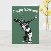 Deer Hunter Birthday Card Kaart (Gele Bloem)