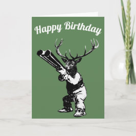Deer Hunter Birthday Card Kaart