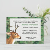 Deer Hunter Birthday Invitation Kaart (Staand voorkant)