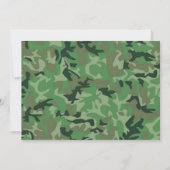 Deer Hunter Birthday Invitation Kaart (Achterkant)