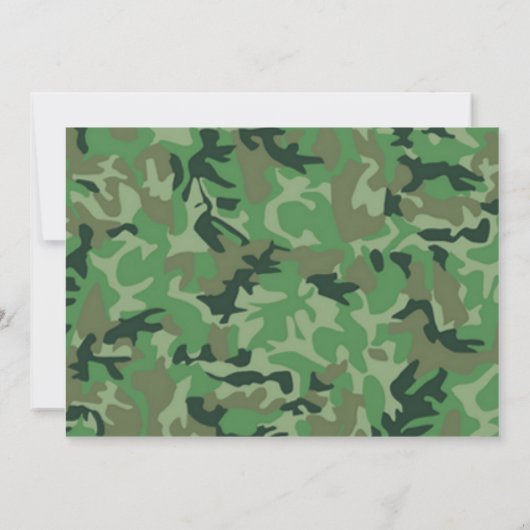 Deer Hunter Birthday Invitation Kaart (Achterkant)