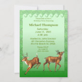 Deer Hunter Birthday Invitation Kaart (Voorkant)