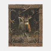 Deer Hunter Blanket, cadeau voor papa, grappige ja Fleece Deken (Voorkant)