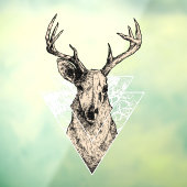 Deer Hunter Buck European Skull Raamsticker (Vel 3)