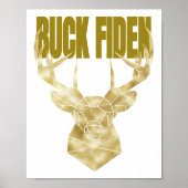Deer Hunter Buck Fiden Political Anti-BIden Wall H Poster (Voorkant)