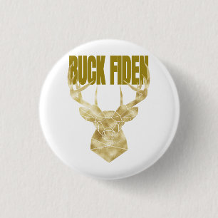 Deer Hunter Buck Fiden Political Anti-BIden Wall H Ronde Button 3,2 Cm