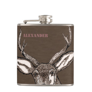 Deer Hunter Buck - Gepersonaliseerd Heupfles