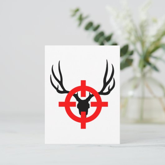 Deer Hunter - Bullseye Briefkaart (Staand voorkant)