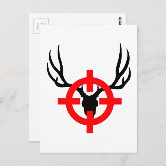 Deer Hunter - Bullseye Briefkaart (Voorkant / Achterkant)