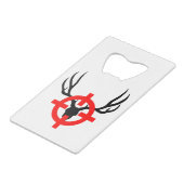Deer Hunter - Bullseye Creditkaart Flessenopener (Voorkant Gekanteld)