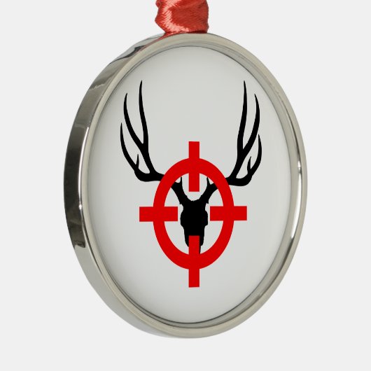 Deer Hunter - Bullseye Metalen Ornament (Rechts)