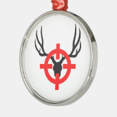 Deer Hunter - Bullseye Metalen Ornament (Links)