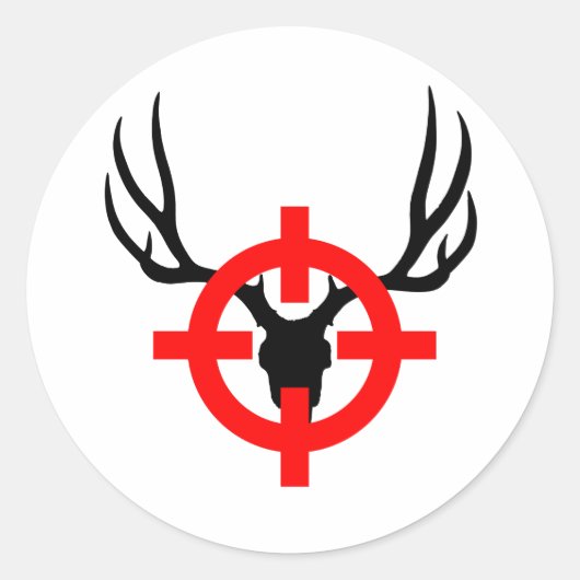 Deer Hunter - Bullseye Ronde Sticker (Voorkant)