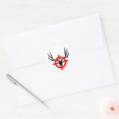 Deer Hunter - Bullseye Ronde Sticker (Envelop)