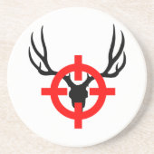 Deer Hunter - Bullseye Zandsteen Onderzetter (Voorkant)