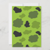 Deer Hunter Camouflage Birthday Uitnodiging (Achterkant)