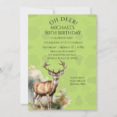 Deer Hunter Camouflage Birthday Uitnodiging (Voorkant)