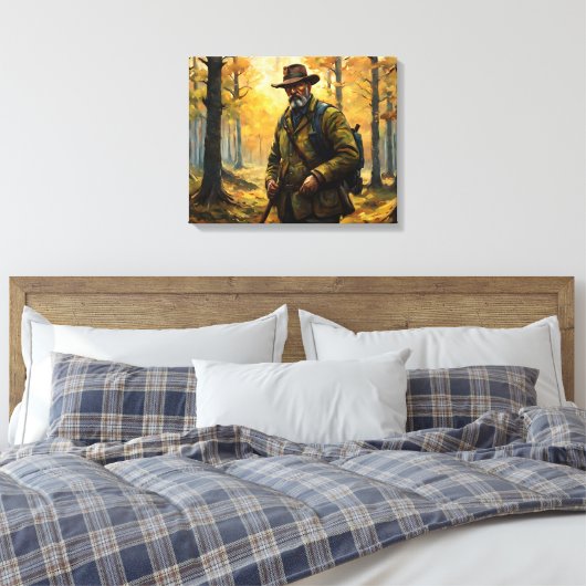 Deer Hunter Canvas Afdruk (Insitu (Slaapkamer))