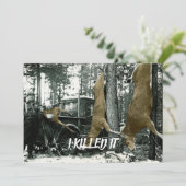 DEER HUNTER DOOD IT EN GRILLE IT PARTIJ KAART (Staand voorkant)