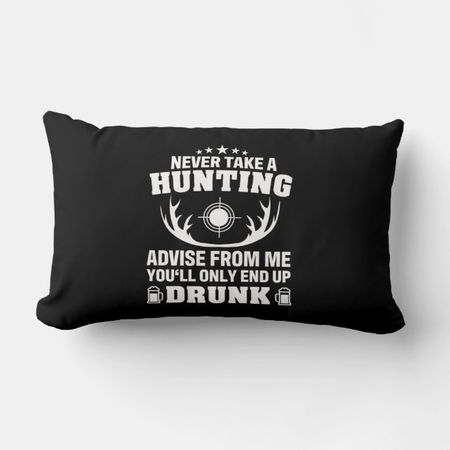 Deer Hunter Drink Kussen (Voorkant)