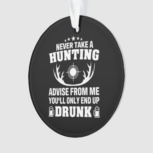 Deer Hunter Drink Ornament (voorkant)
