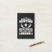 Deer Hunter Drink Post-it® Notes (Op bureau)