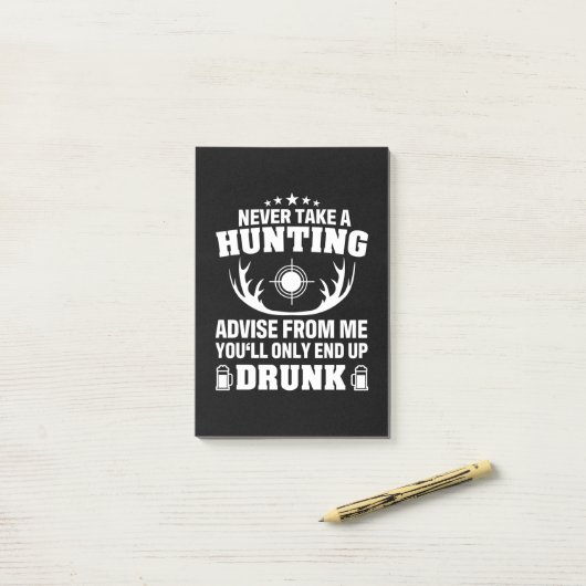 Deer Hunter Drink Post-it® Notes (Op bureau)
