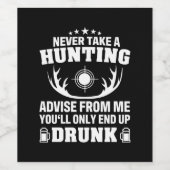 Deer Hunter Drink Wijn Etiket (Enkel label)