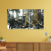 DEER HUNTER FOTOGRAPH COLORSPLASH CANVAS AFDRUK (Insitu (Woonkamer))