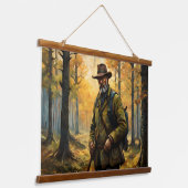 Deer Hunter Hangend Wandkleed (Gebogen)