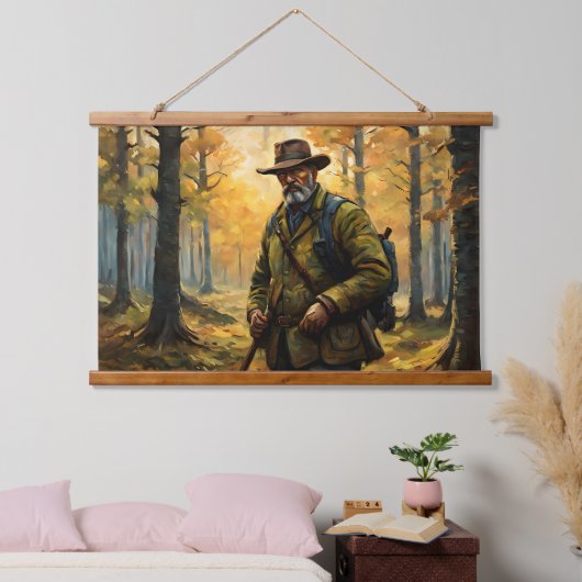 Deer Hunter Hangend Wandkleed (Slaapkamer)
