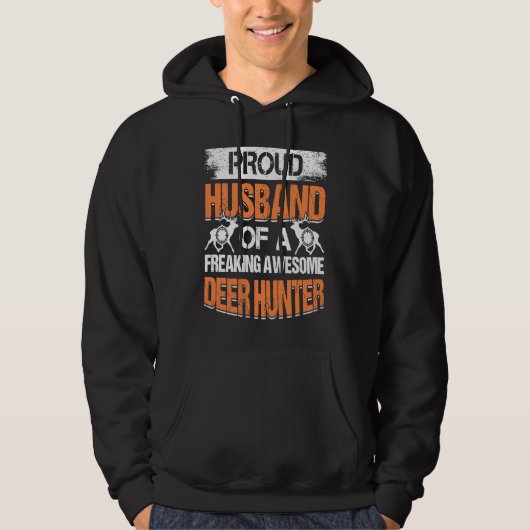 Deer Hunter Hunting Season Huntsman Husband  1 Hoodie (Voorkant)