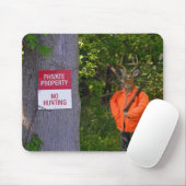 Deer Hunter in Bossen met gebarentaal Muismat (Met muis)