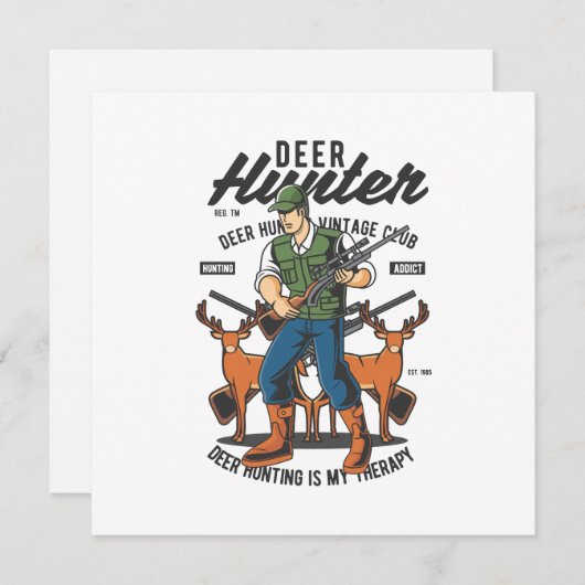 Deer hunter Quote Mancave (Voorkant / Achterkant)