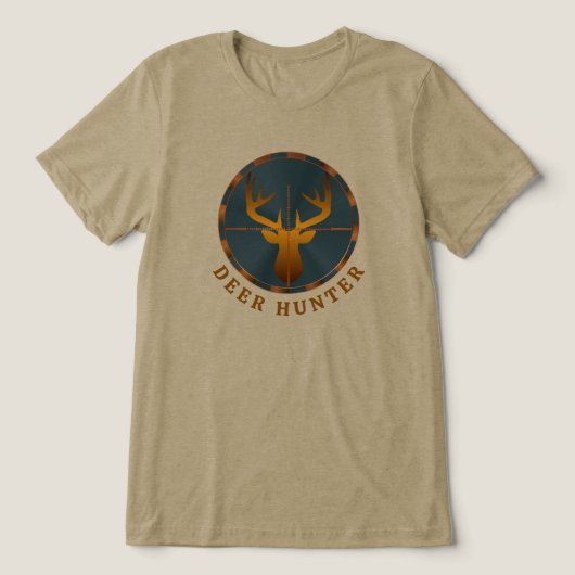 Deer Hunter Tri-Blend Shirt (Design voorkant)