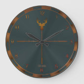 Deer Hunter Wall klok (Voorkant)