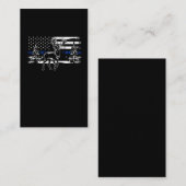 Deer Hunting American Flag Forest Animal Hunt Visitekaartje (Voorkant / Achterkant)