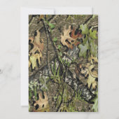 Deer Hunting Baby shower Invitation Kaart (Achterkant)