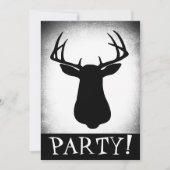 Deer Hunting Birthday Invitation Kaart (Voorkant)